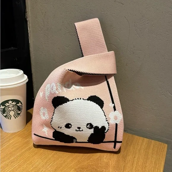 Mini tote style knit bag - Picture 1 of 8